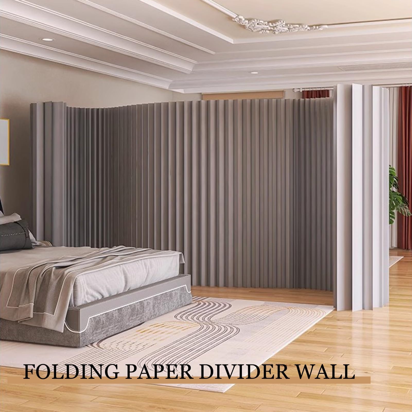 Parete divisoria moderna for ufficio domestico(2x1.2 m/6.56x3.93 ft)