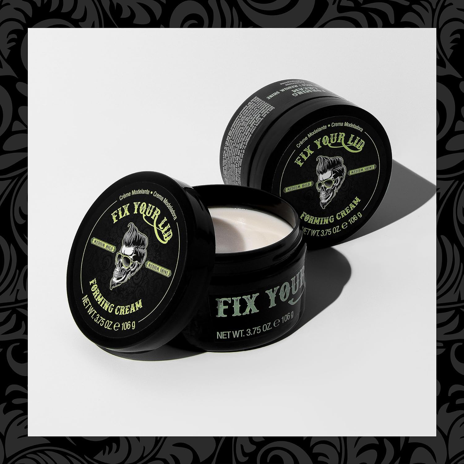 Fix Your Lid Forming Cream for Men, Medium Hold Medium Shine, 3.75 oz