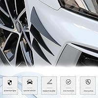 Vista 6 de Paquete de 6 aletas de coche, kit universal para parachoques delantero, divisor de labio, difusor anticolisión para el cuerpo, pegatinas decorativas