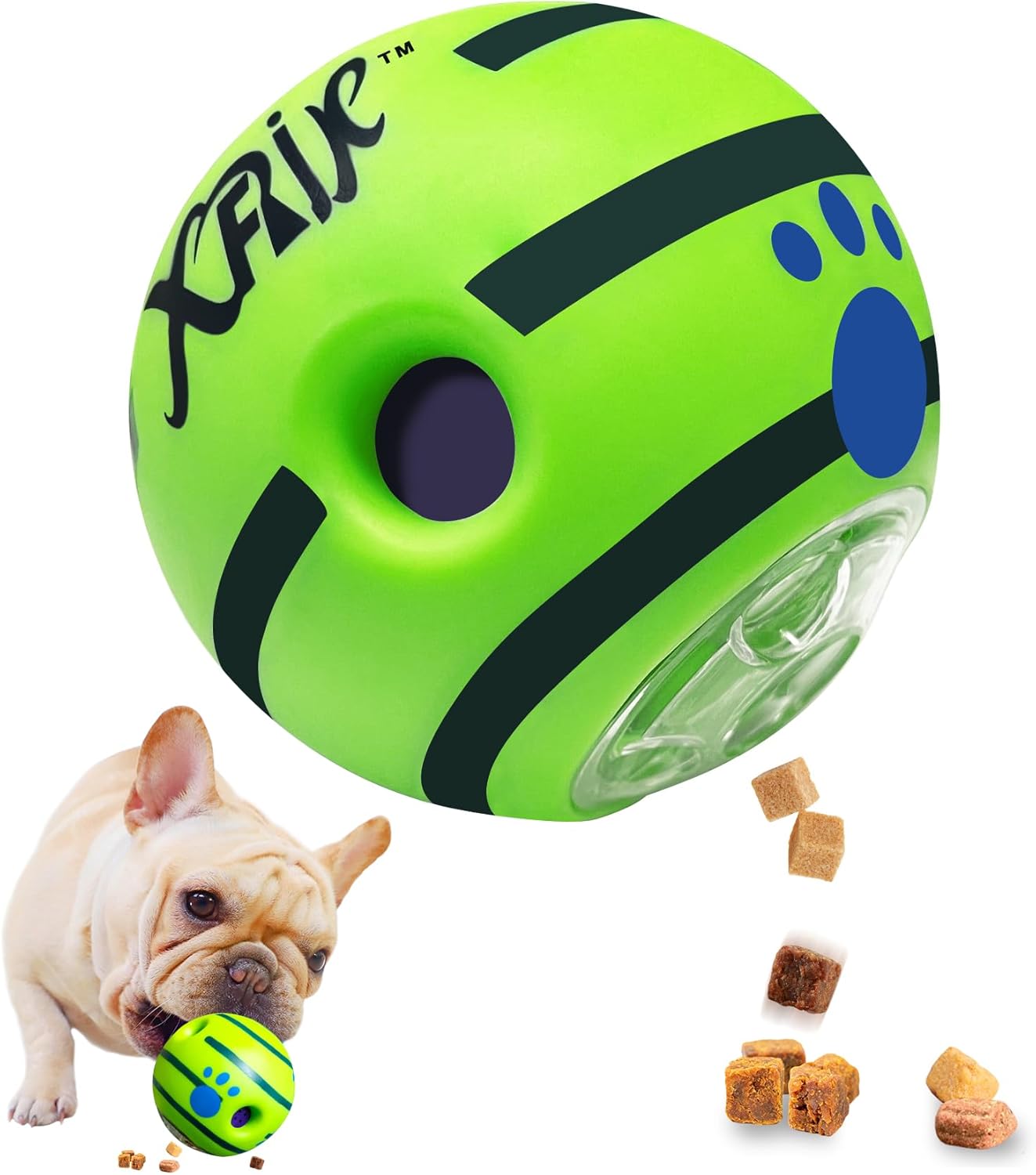 Pet Supplies XFRJK Dog Treat Ball Dispenser 3.14in Wobble Giggle Ball