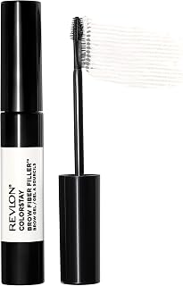 Revlon ColorStay Brow Fiber Filler Brow Gel, 306 Clear, 0.23 fl oz | Longwearing, volumizing waterproof brow gel with fibers that fill and thicken the look of brows.