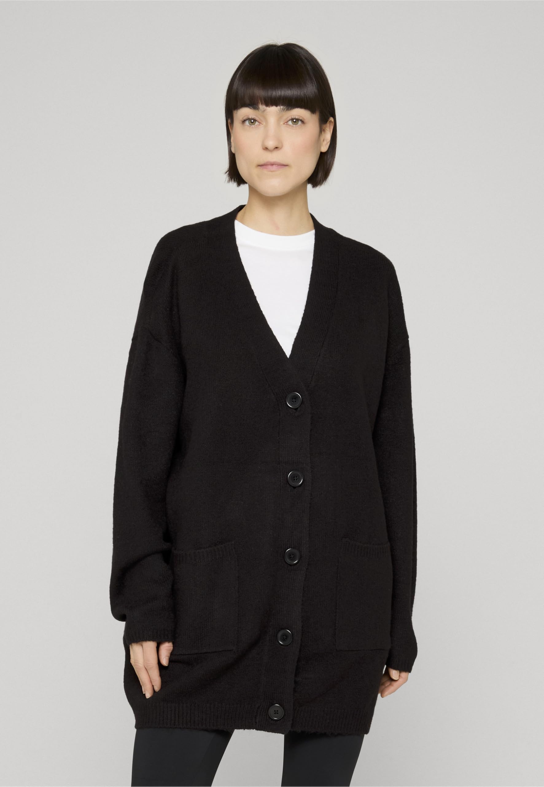 Urban Classics Damen Ladies Chunky Fluffy Knit Cardigan