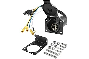 7 Pin Trailer Plug with Advanced Dust Control for Dirt Roads