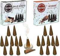 Vista 287 de TRUMIRI Incense Cones - Combo Pack of 20 Cone Incense - 10 Nag Champa + 10 Palo Santo - Insence Cones - Incense Cones Scented - Cone Incense Scents