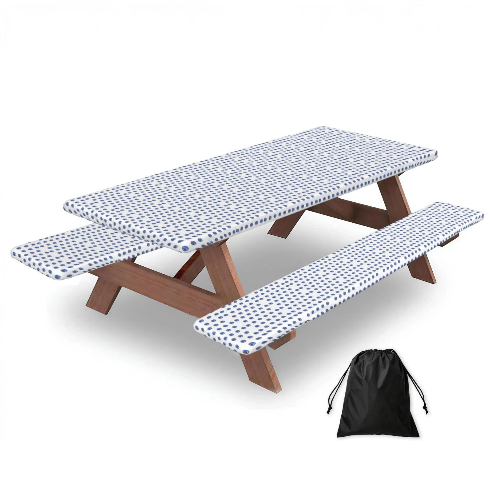 PPHGUT Evil Eyes. Print Picnic Table Bench Cover Set Outdoor Garden Bbq Protector For Family Camping