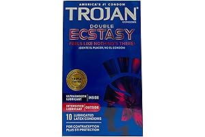 Premium Latex Condoms Double Ecstasy - 10ct, Pack Of 3