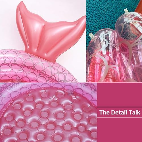 Miniatura 4 de Piscina para niños, piscina inflable de sirena, para interiores y exteriores, para niños (47 pulgadas)