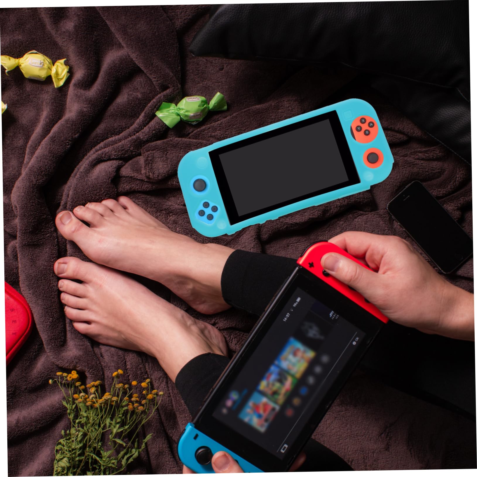 8 szt. Etui Joycon Gaming Stand Uchwyty do rąk Konsola do gier Osłona maszyny P Laystation Pokrywa Silikonowa obudowa kontrolera Etui ochronne Handheld One Body Lite/300