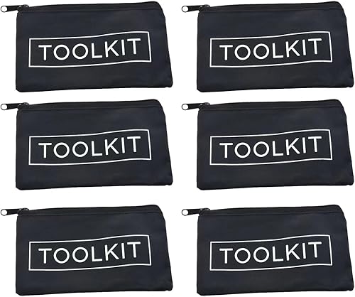 Miniatura 1 de Paquete de 6 bolsas de herramientas pequeñas con cremallera Oxford resistente al agua