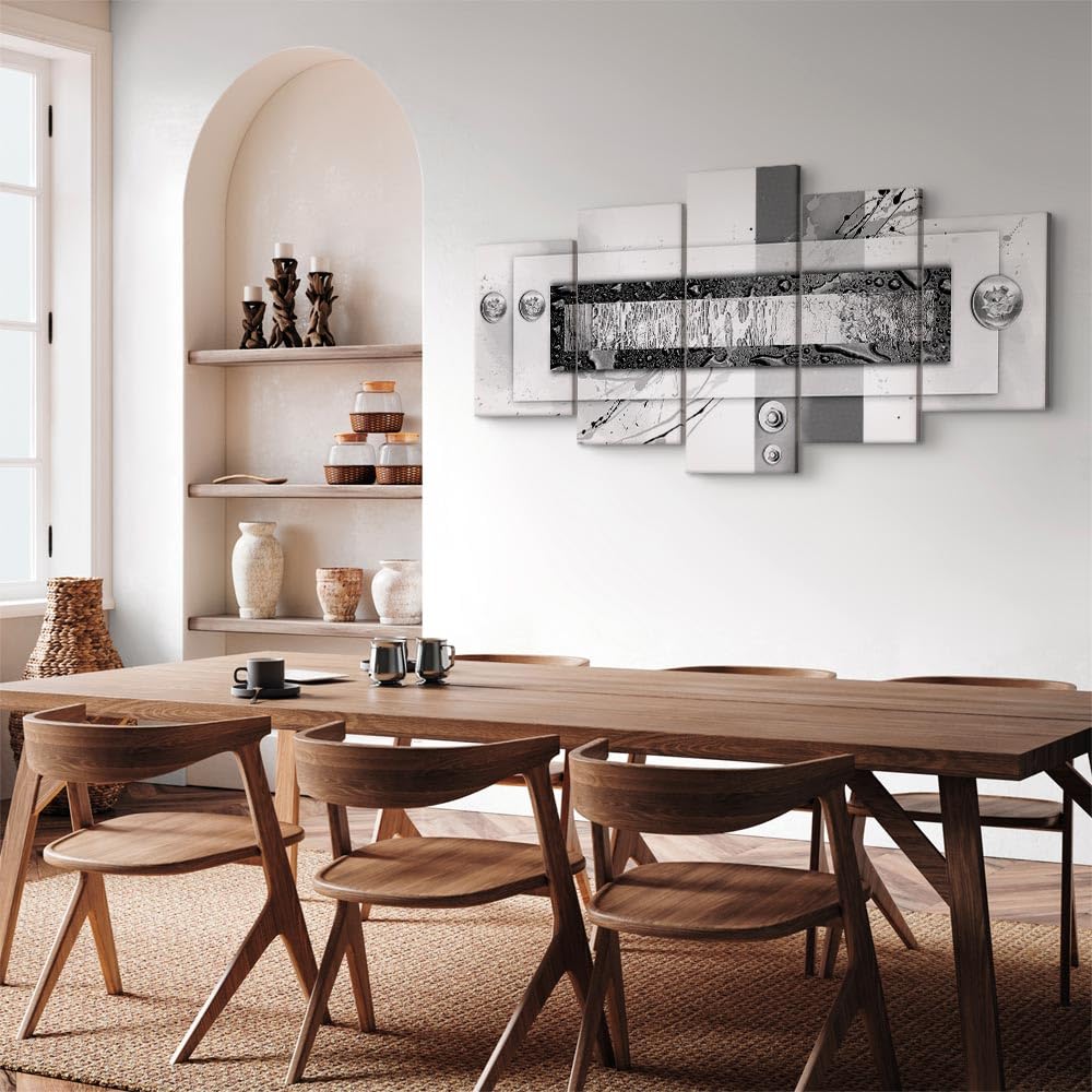 B&D XXL - Quadro 200x100 cm 5 Pezzi - Stampa su Tela Canvas con Struttura - Quadri Componibili Moderni Soggiorno Grandi - Murale Arte Decorazioni da Parete Decori -