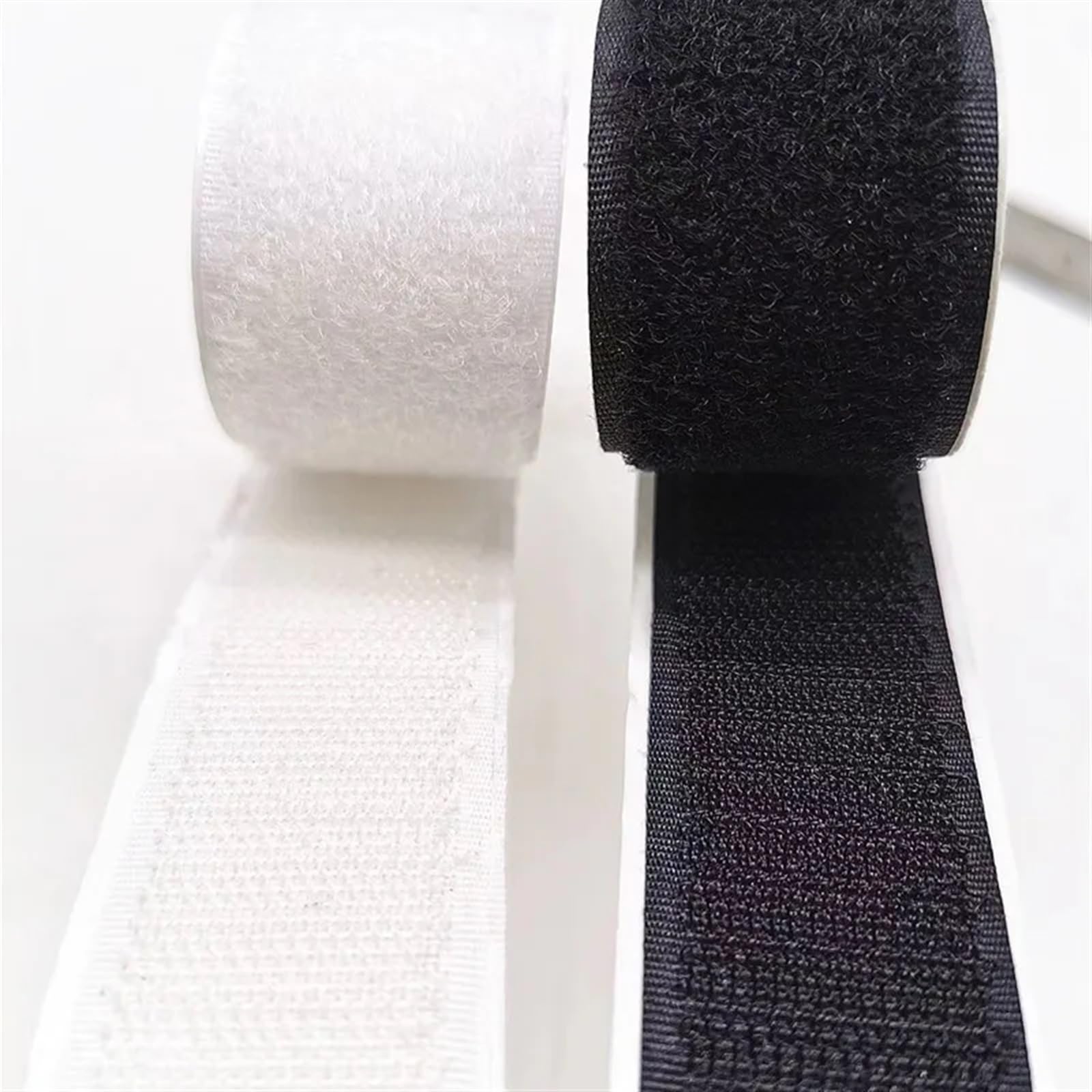 Adhesivo Fuerte Hook Y Loop Cinta de bucle gancho nailon 100mm ancho, cerrojo for ropa, zapatos, equipaje, suministros for niños, decoración mochila, 25M(Black Loop)