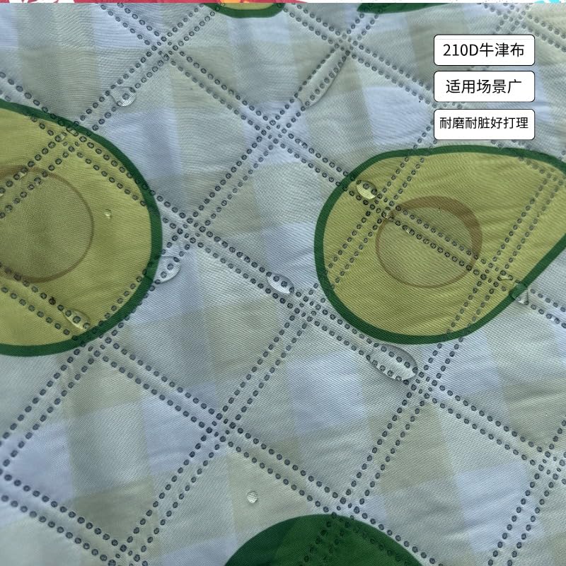 Image of Picnic Blanket Waterproof Camping Mat 200cm Large Beach Picnic Mat with Portable Handy Tote for Travel Sports Home Yoga Park Grass Mat for Baby (Fruit Pattern)