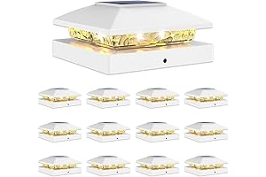 VOLISUN Solar Post Caps for 4x4 Wood Vinyl Fence Post with Solar...