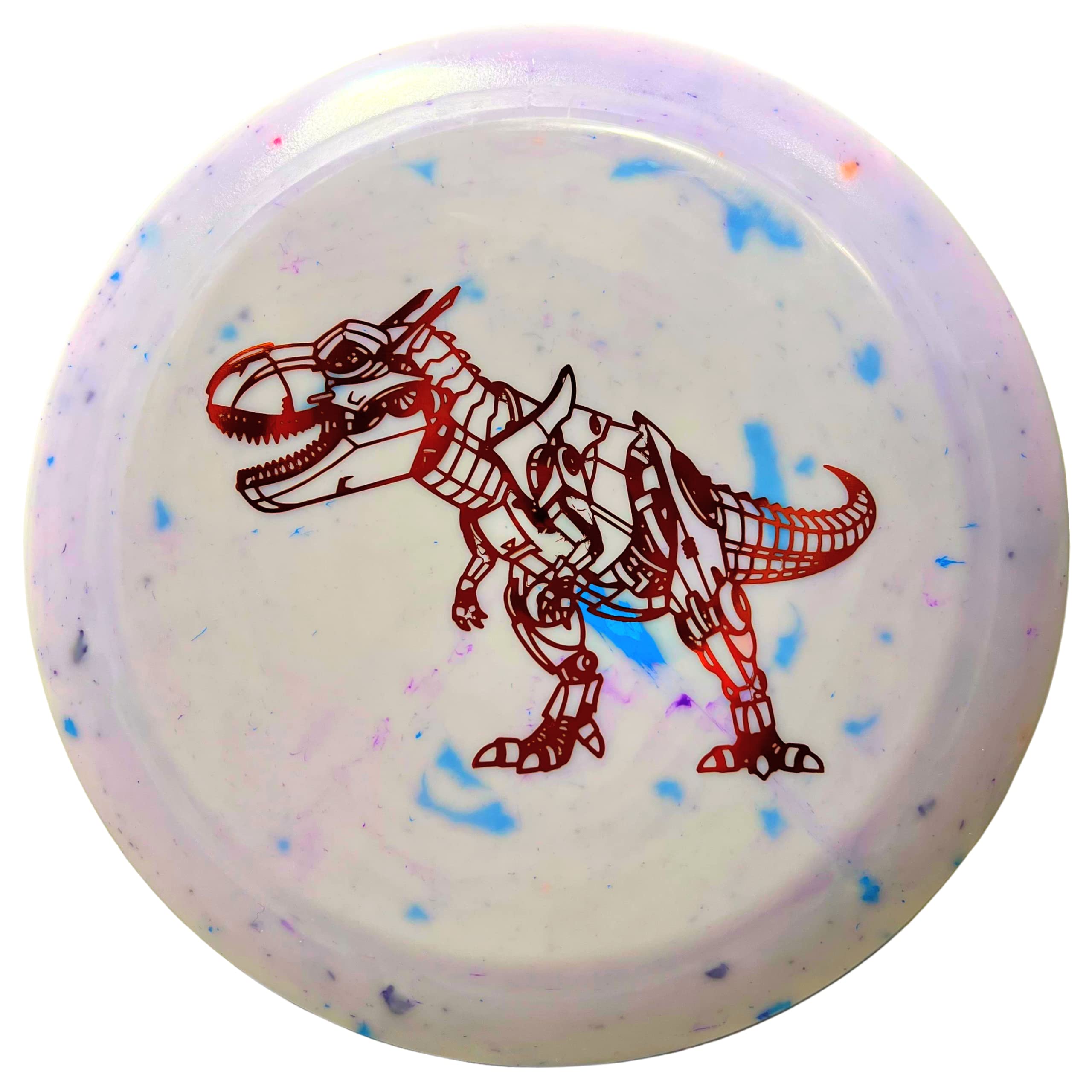 Tyrannosaurus Rex Disc Golf Distance Driver for Children | Dino-Bot Edition | Ultra Lightweight | Made by Dino Discs