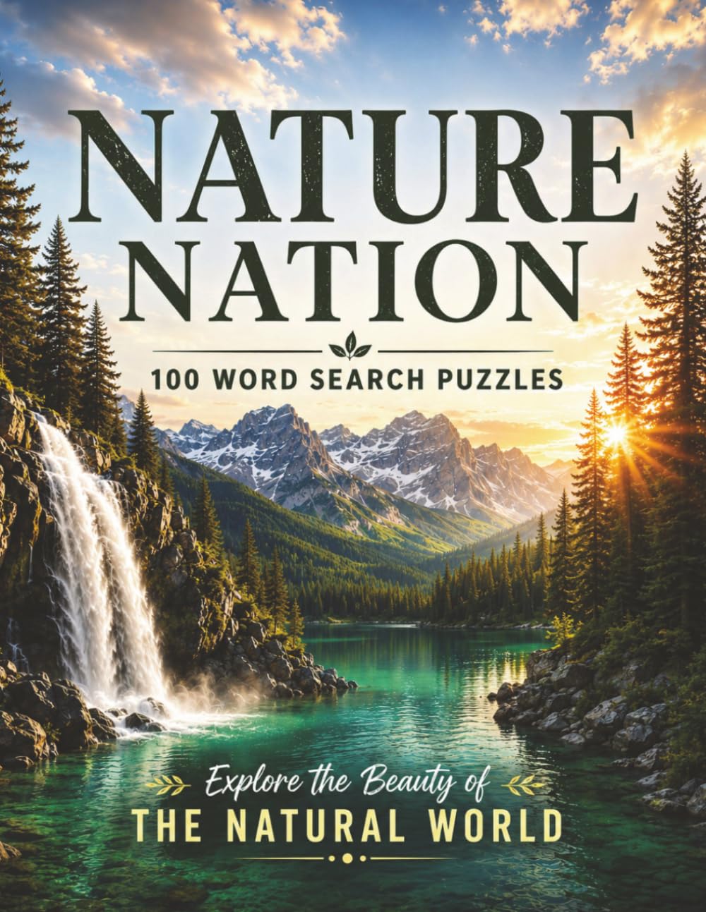 Nature Nation Word Search Puzzles: 100 Relaxing Nature Themed Puzzles