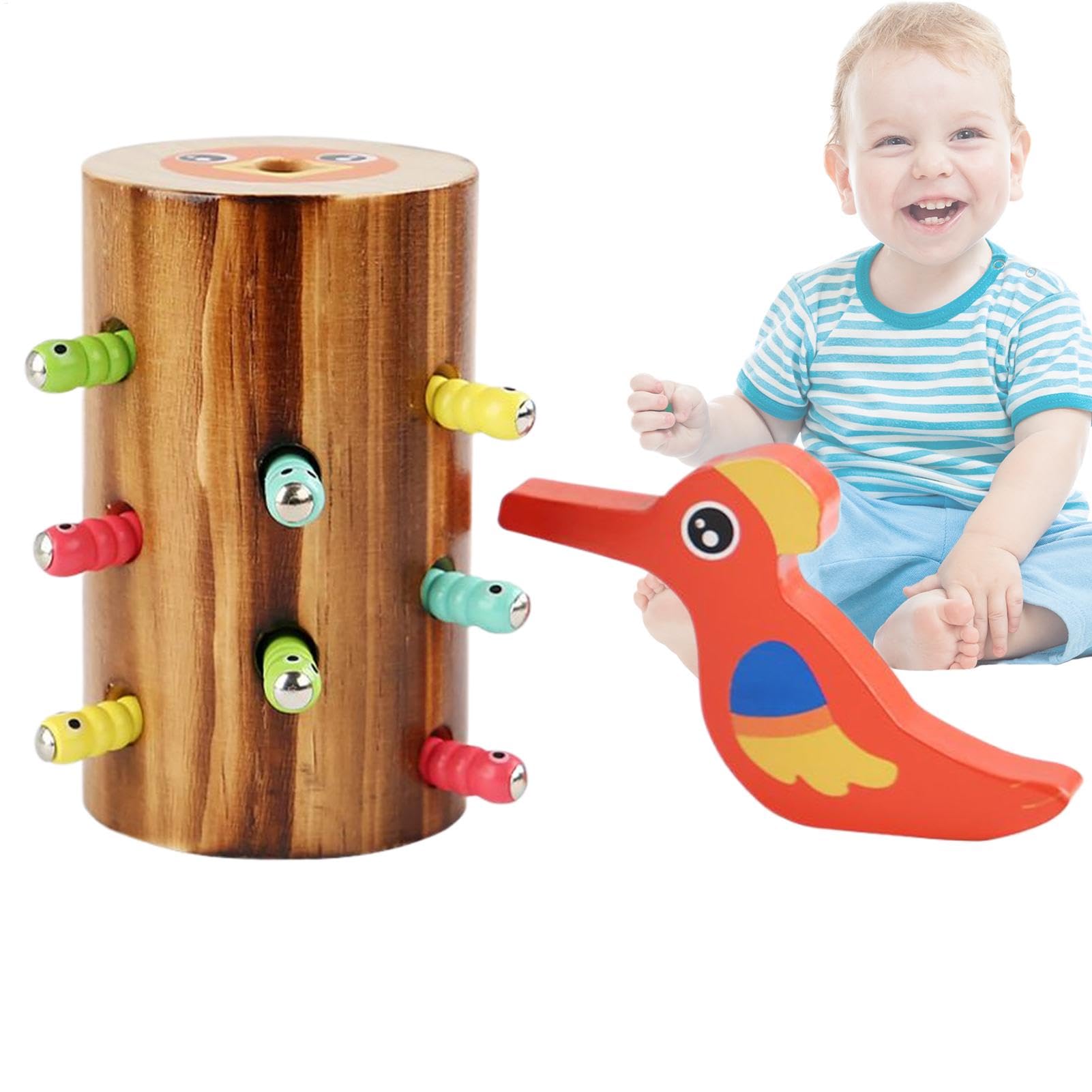 Jeu de capture en bois de worm feeder contre l'ennui des petits - 8