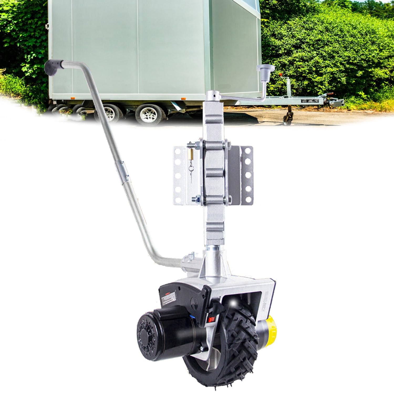 Elektryczny Podnośnik Przyczepy,Elektryczne Koło Podporowe,Podnośnik Przyczepy 550 W O Maksymalnym Obciążeniu 6000 Funtów (2722 Kg),Elektryczny Podnośnik