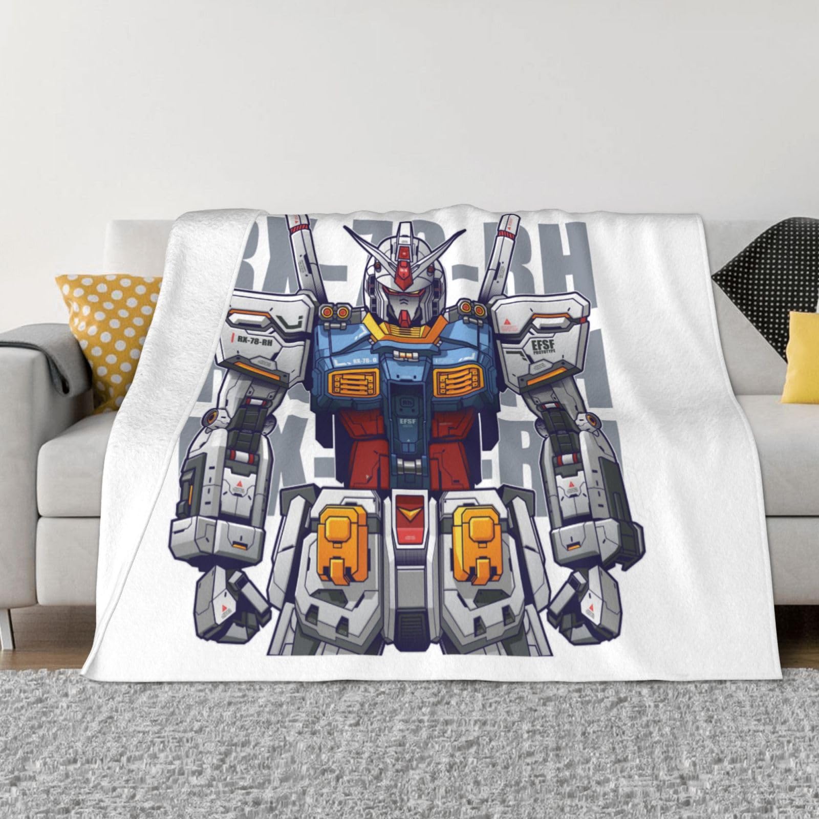 Amazon｜毛布 機動戦士ガンダム ブランケット 布団 タオルケット 昼寝 