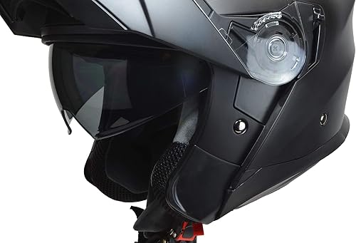 Miniatura 5 de Vega Caldera 2 Street - Casco modular de motocicleta 30% más grande escudo y protector solar