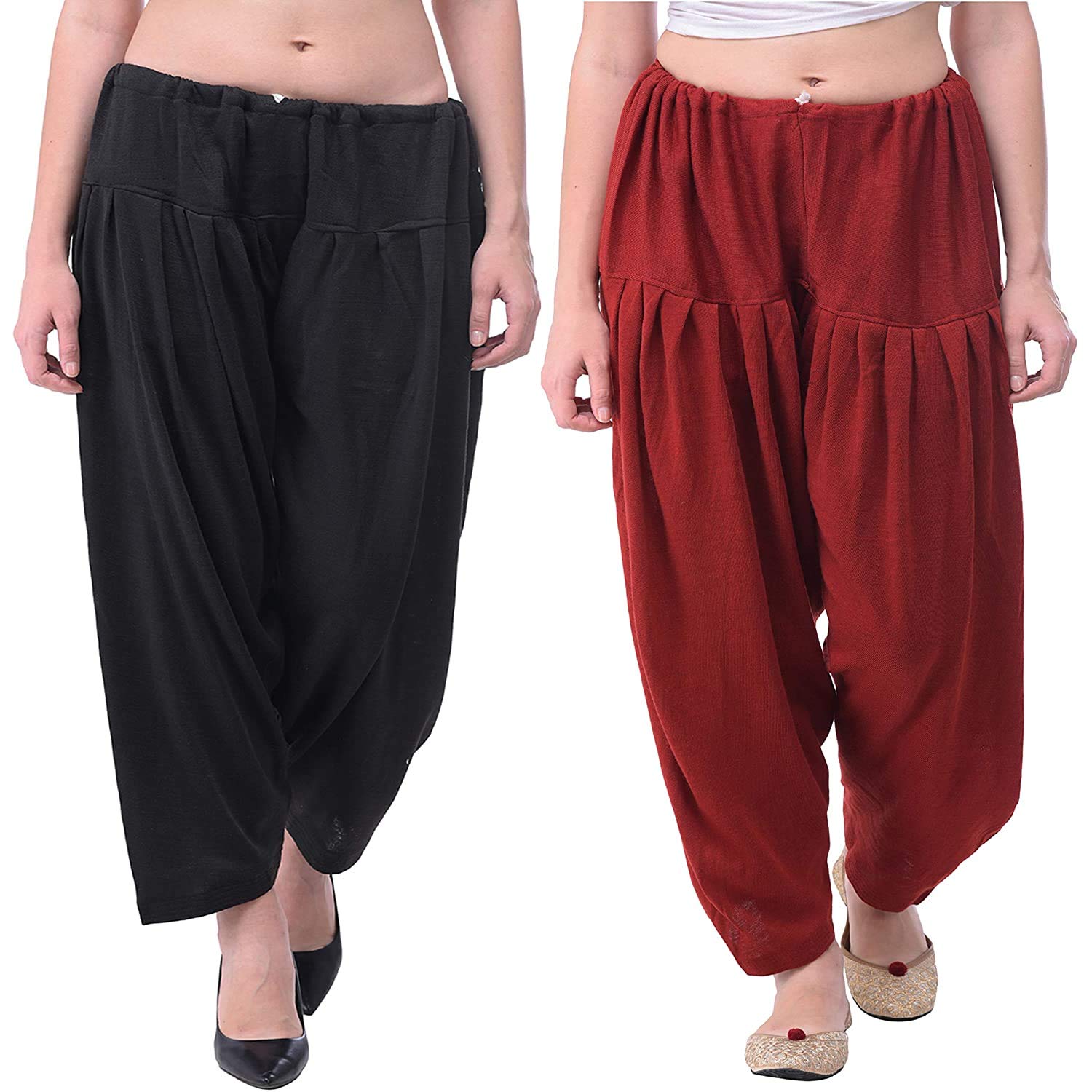 Women's Loose Fit Patiala Pants-image-47