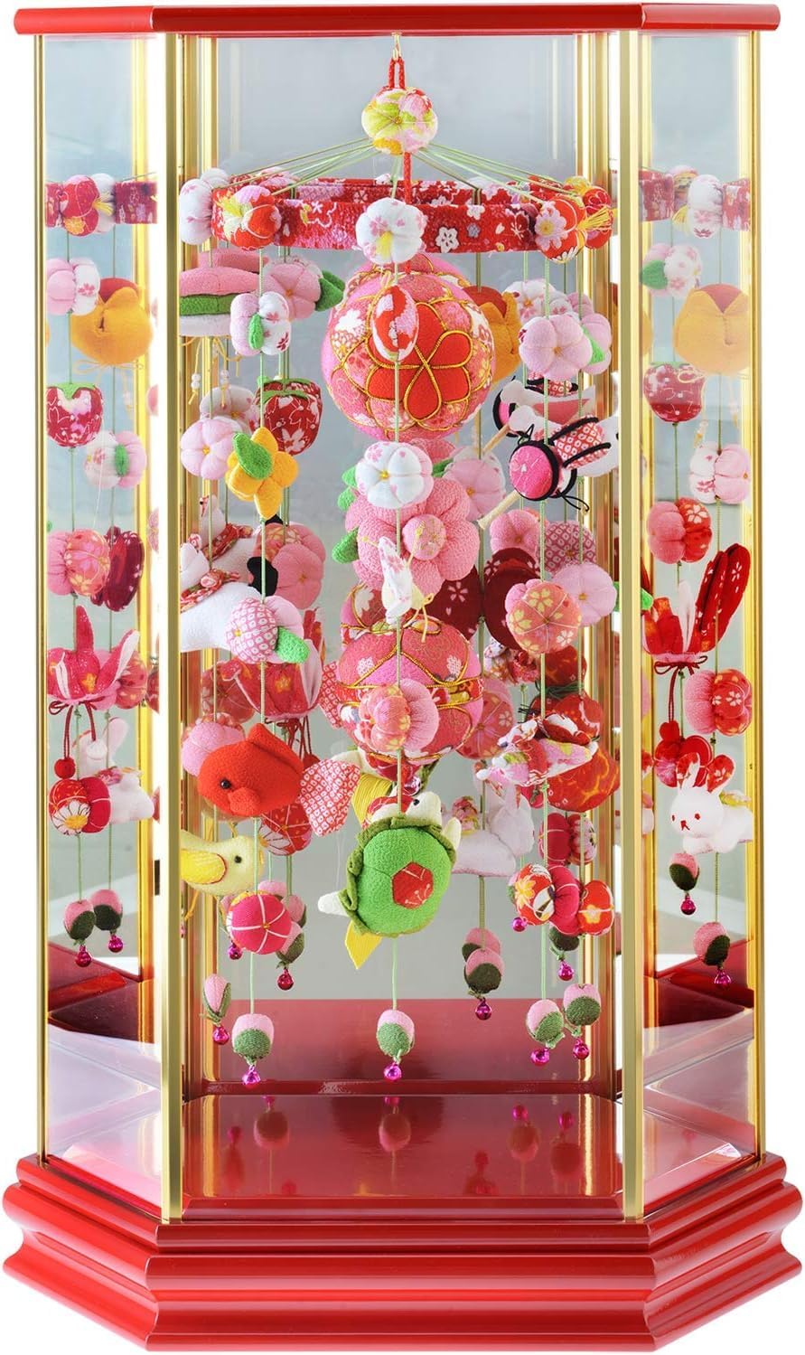 ゆ*ん様 つるし雛 吊るし飾り まり飾り 雛人形 初節句 祝 六角ケース