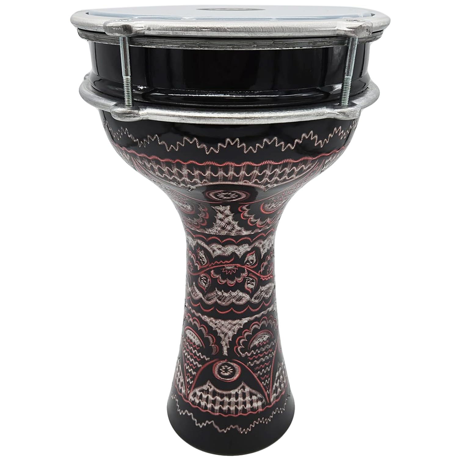 Turkish ダラブッカ　ドゥンベック Amazon.com: ZAZA Percussion 16'' Length Aluminum Darbuka, 8