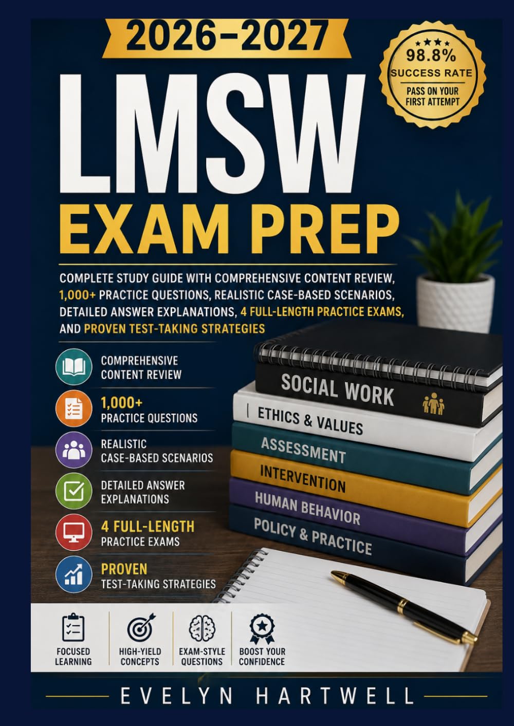 LMSW Exam Prep 2026–2027: Complete Study Guide with Comprehensive Content Review, 1,000+ Practice Questions, Realistic Case-Based Scenarios, Detailed ... Exams, and Proven Test-Taking Strategies