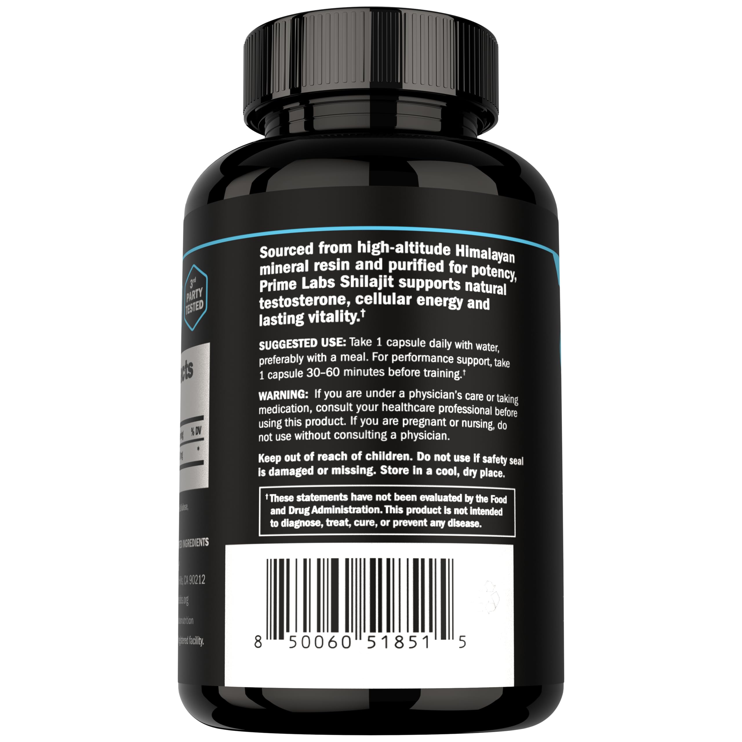 Prime Labs Shilajit Capsules for Men, 20% Fulvic Acid, 500 Mg — Amazon image 8