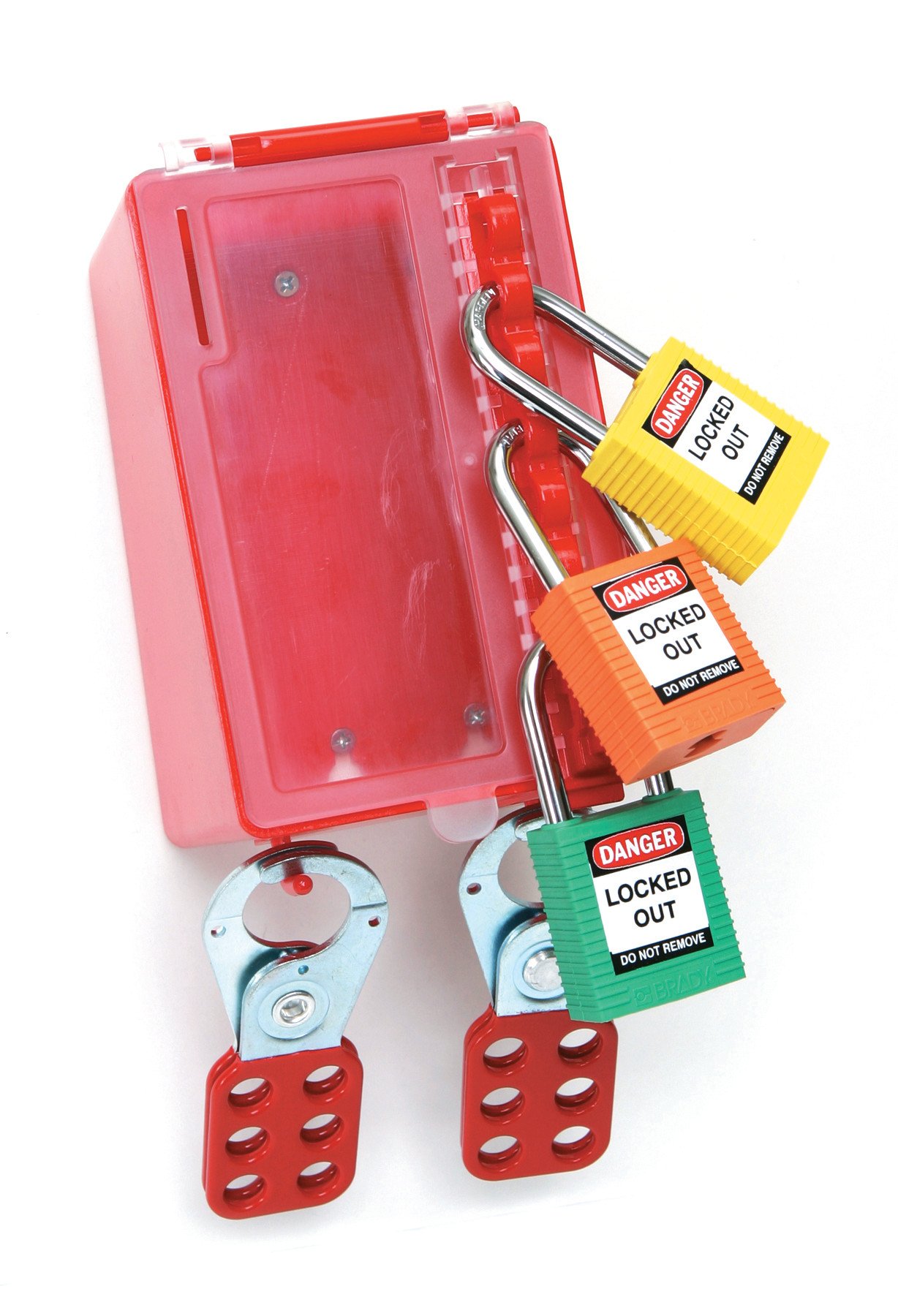 Brady Wall-Mount Group Lock Box for Lockout/Tagout, Plastic by Brady