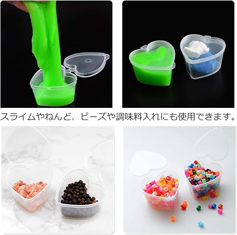 Amazon スライムケース 24個セット へら付き スライム容器 スライム スライムキット Sxp ねんど おもちゃ