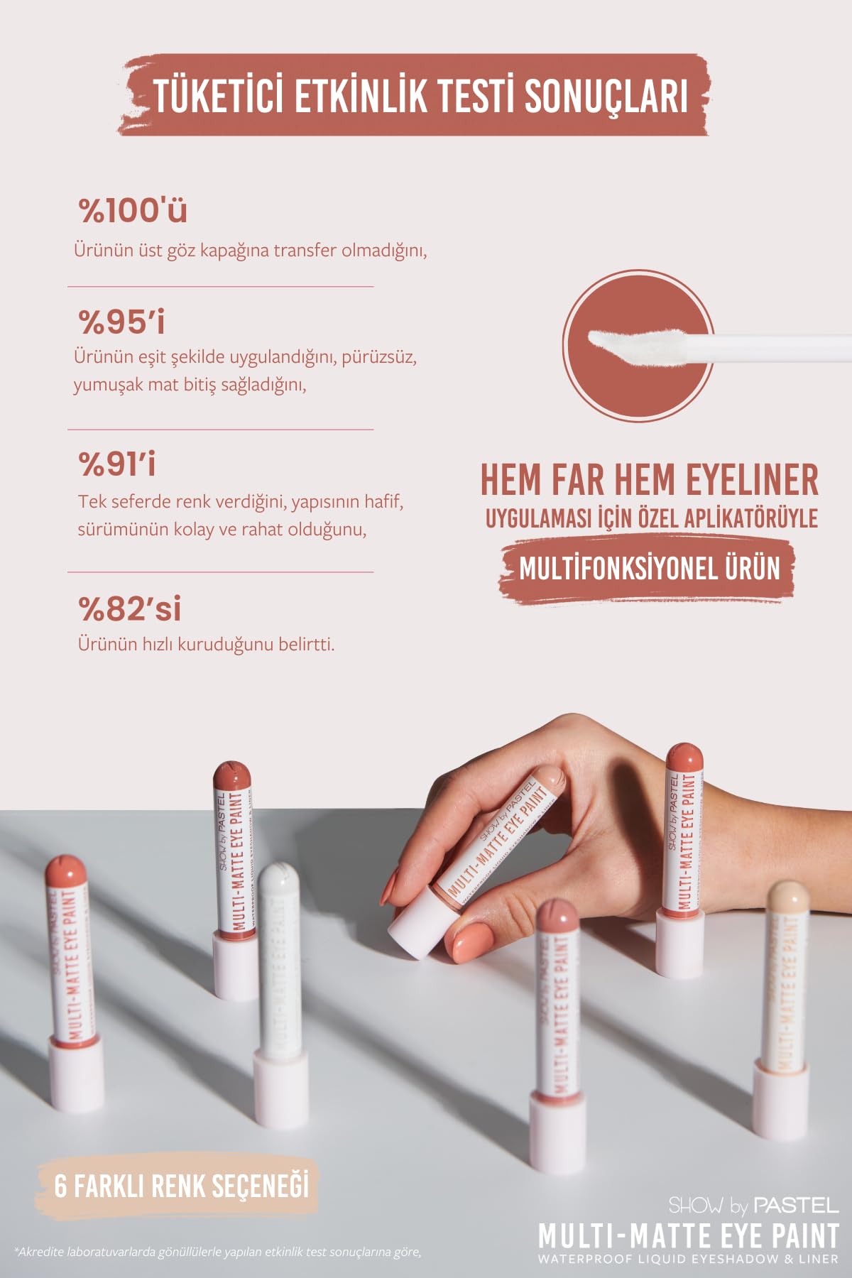 Show By Pastel Multi-Matte Eye Paint Waterproof Eyeshadow&Liner, 83 Stylish (3 paketi)
