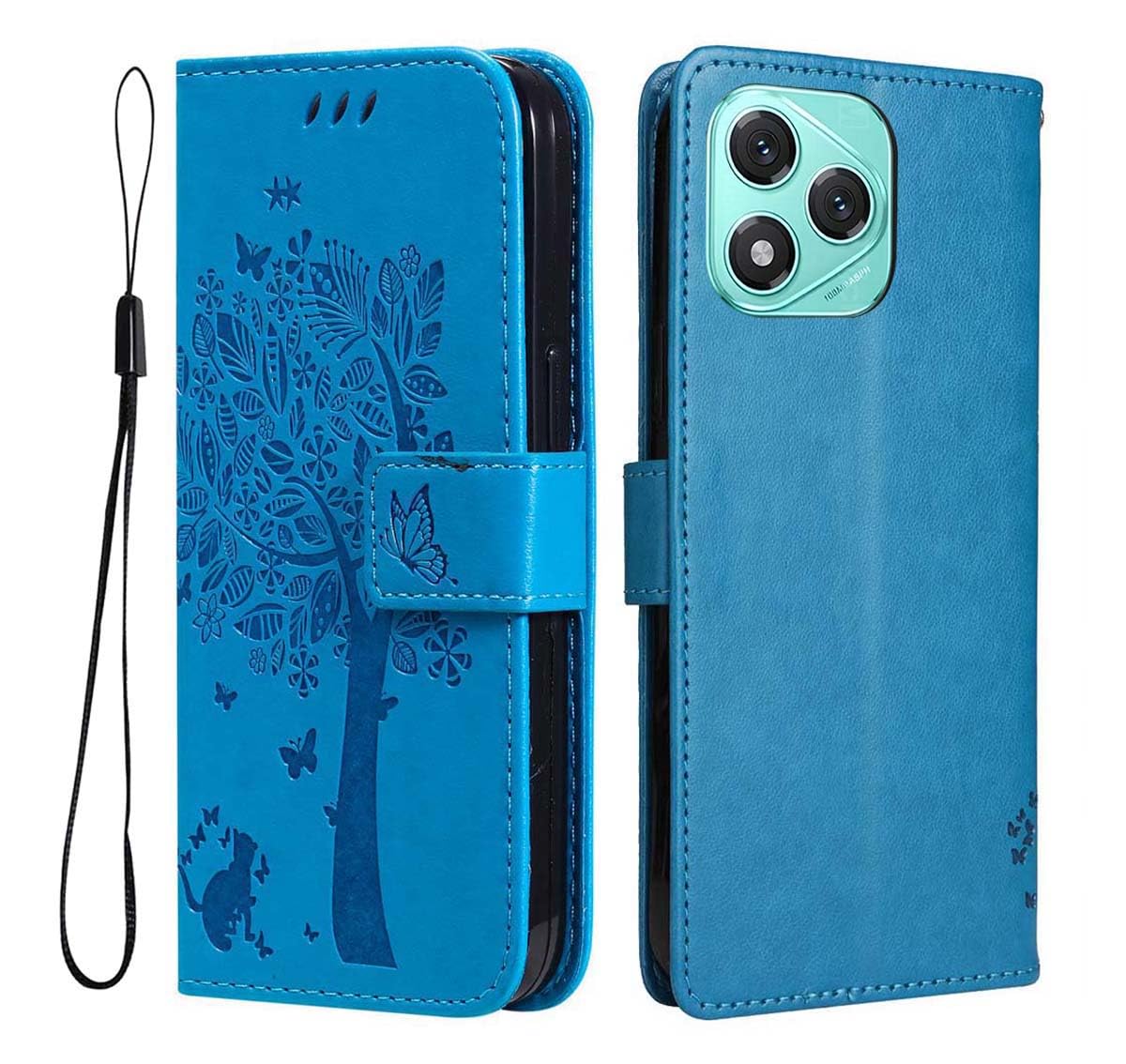 Custodia Honor 400 Smart Custodia Portafoglio In PU Pelle Per Honor 400 Smart – Antiurto, Con Cinturino E Supporto, Motivo Panda