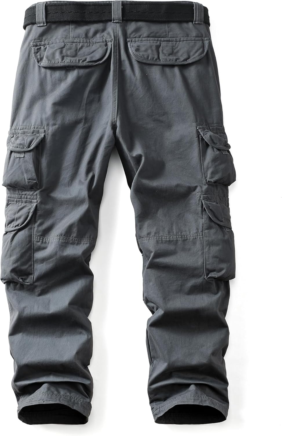 Men's Camo Cargo Work Pants Ripstop Causal Cotton Wild BDU Trousers with 8 Pockets (No Belt) - Image 3