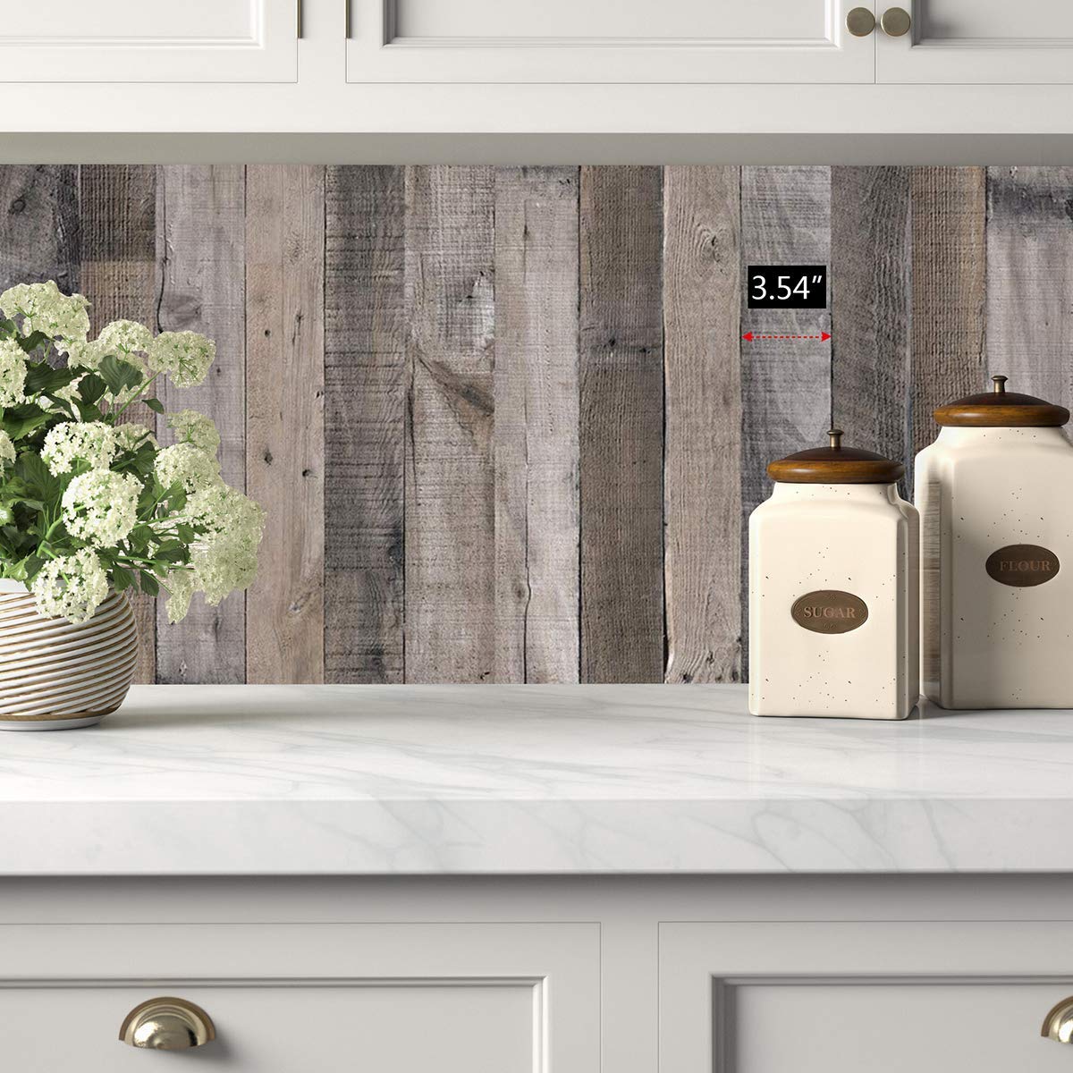 Livebor Gray Wood Peel and Stick Wallpaper Shiplap Wood Wallpaper 17