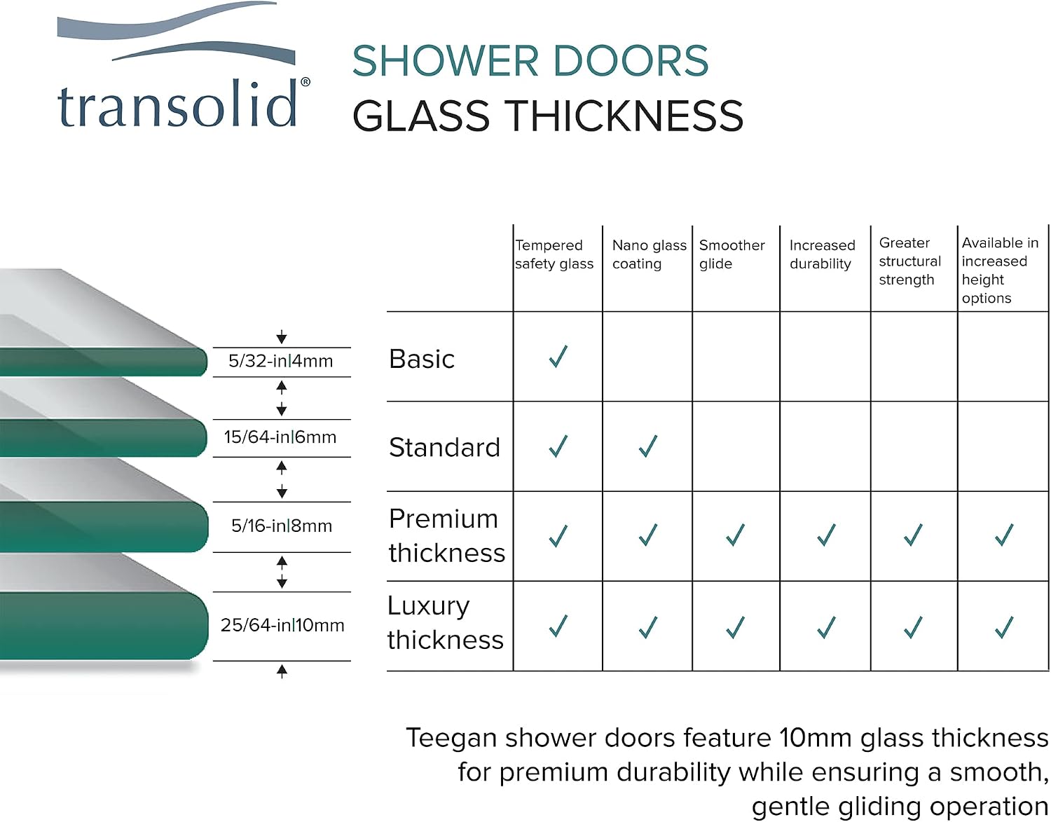 Transolid Teegan Frameless Sliding Barn Shower Door, 3/8 in. Tempered Clear Glass, 59 in. W x 80 in. H, Brushed Stainless, TBD608010C-J-BS