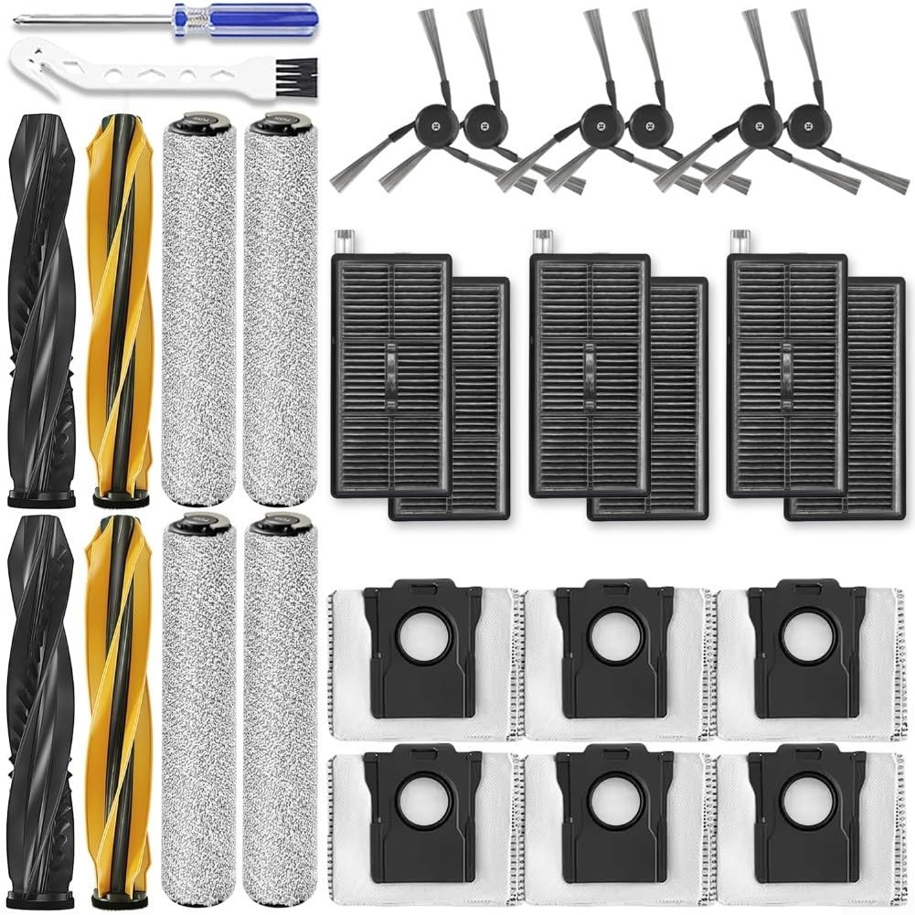 Accessori Aspirapolvere per dreame per Aqua 10 Ultra, Spazzola Principale Filtro Spazzola Laterale HEPA Mop Kit di Ricambio