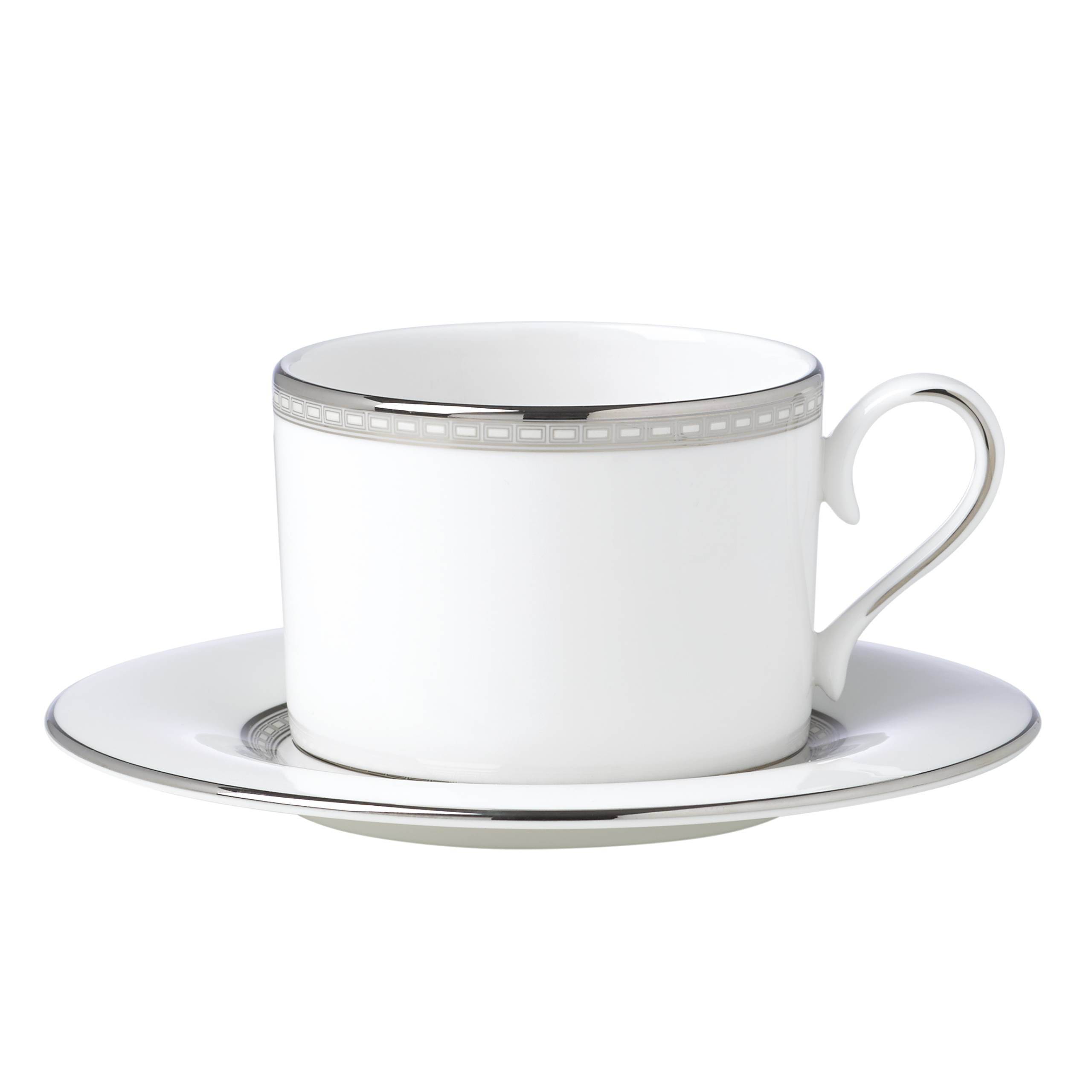 Amazon.com | Lenox Murray Hill Cup and Saucer, 1.00 LB, White: Cup