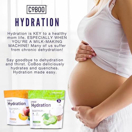 Miniatura 2 de CoBoo Mezcla de hidratación para mamás  20 cales, 0.18 onzas de azúcar, electrolitos, vitaminas, minerales marinos, gran sabor  14 varillas, sin