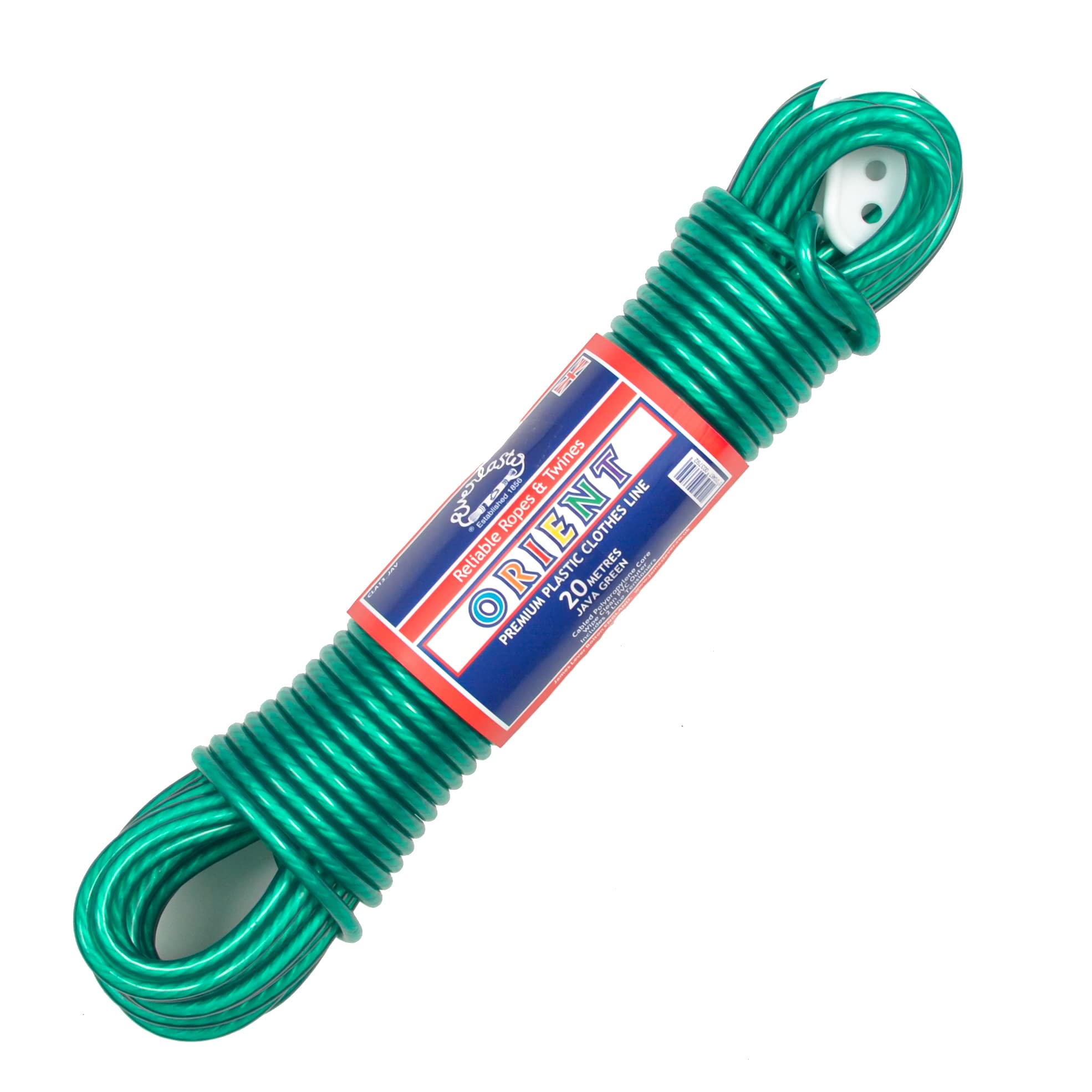 Everlasto 'Orient' Premium Quality PVC Clothesline 4.8mm x 20M - Java Green
