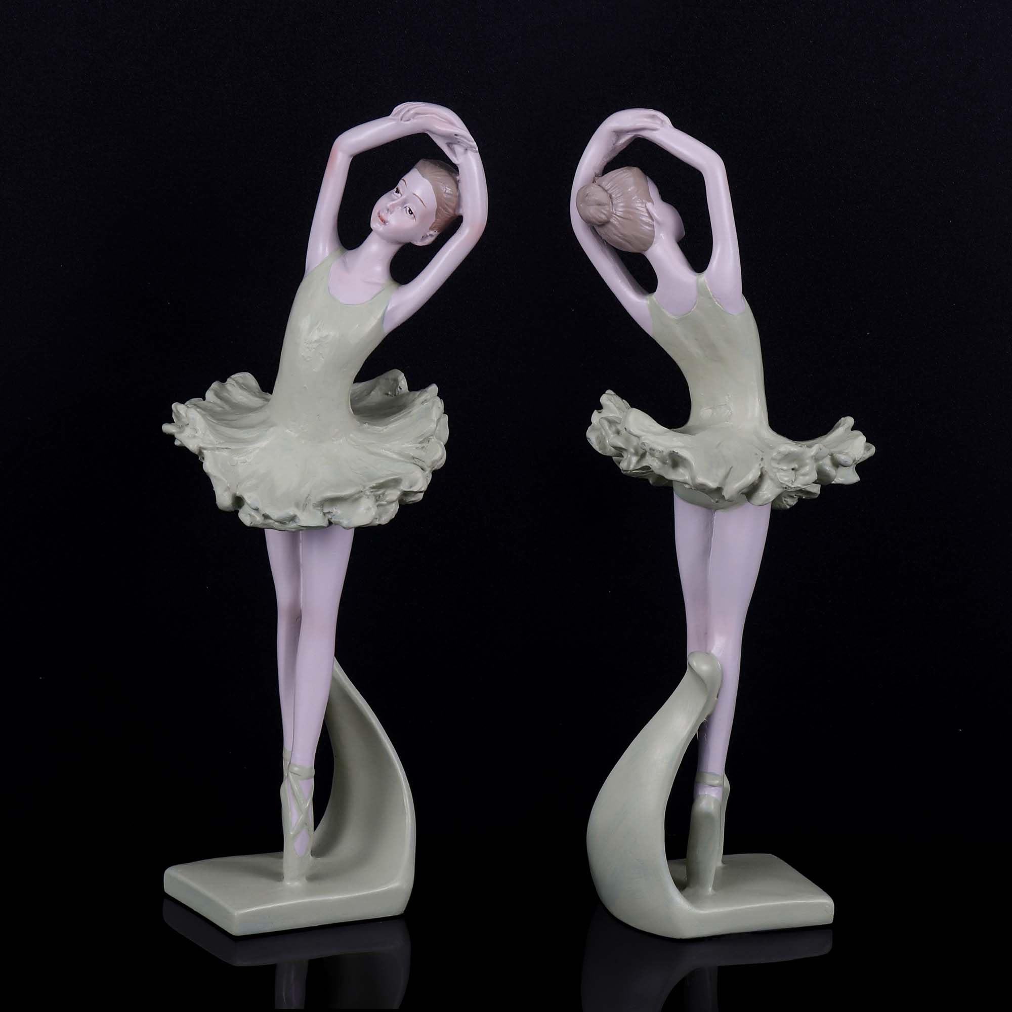 Goetland Ballerina Statue Ballet Girl Dancer Figurine Sculpture Shelf Home Decor Table Centerpieces Handmade Inspirational Gift for Girls Women Daughters - Image 3