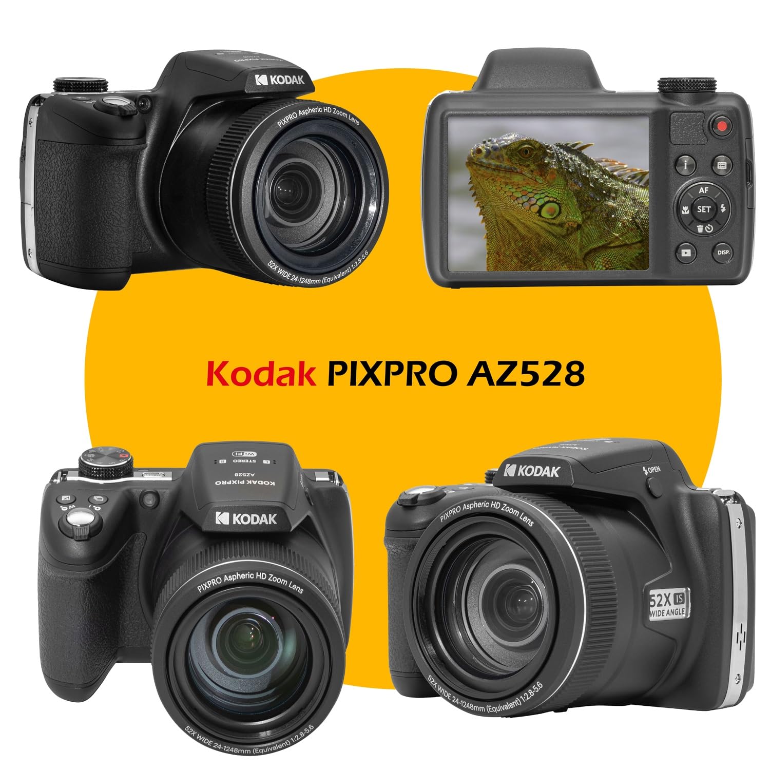 Amazon.com : Kodak PIXPRO AZ528 16 MP Full HD Video Digital Camera