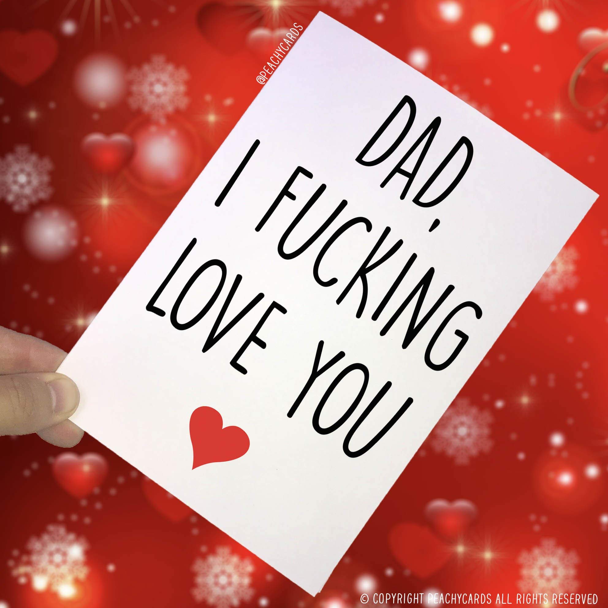 Funny Fathers Day Card Funny Fathers Day Funny Dad Card Funny Card for Fathers Day Dad Card Love You Dad Novelty Banter Swearing Card PC122