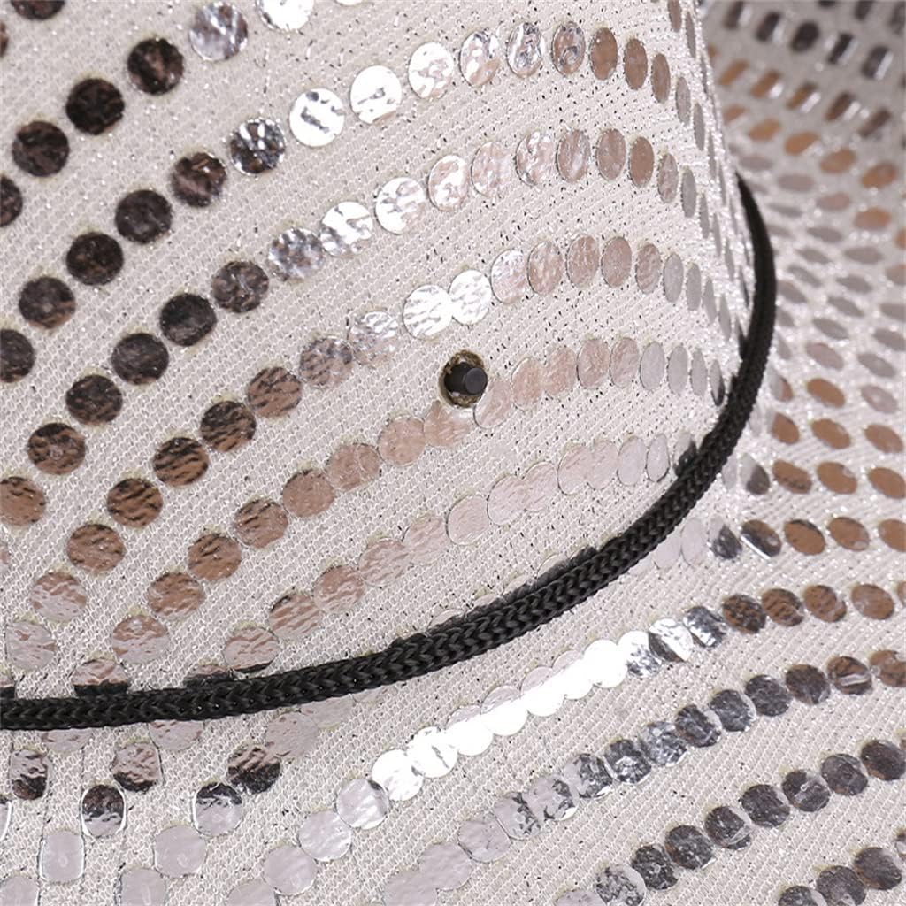 Sequin Denim Jazz Hat Men's and Women's Outdoor Performance Festival