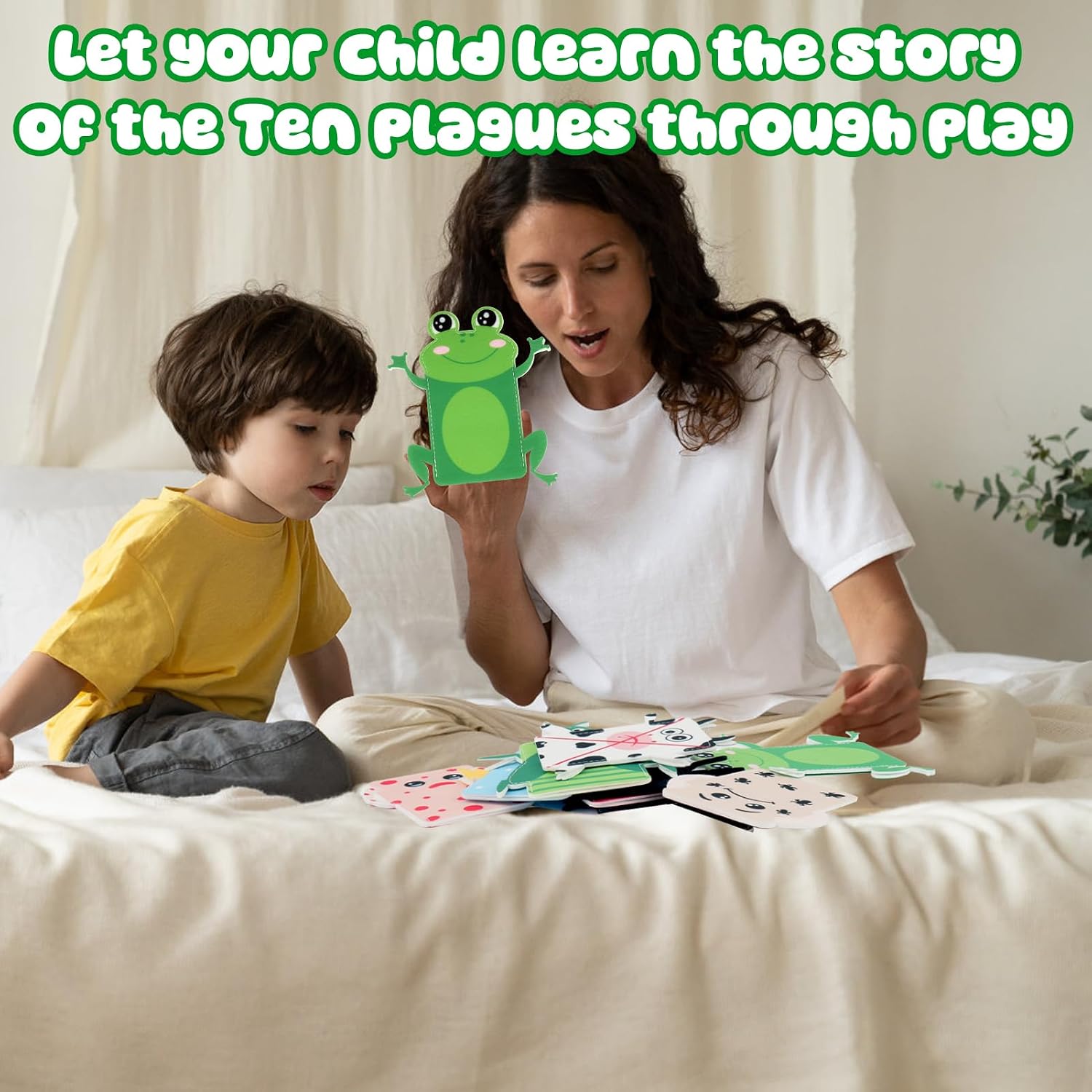 20 Pcs Passover Hand Plagues Puppet Kit Including 2 Set 10 Type Ten Plagues Hand Puppets Ten Plagues Gift for Education