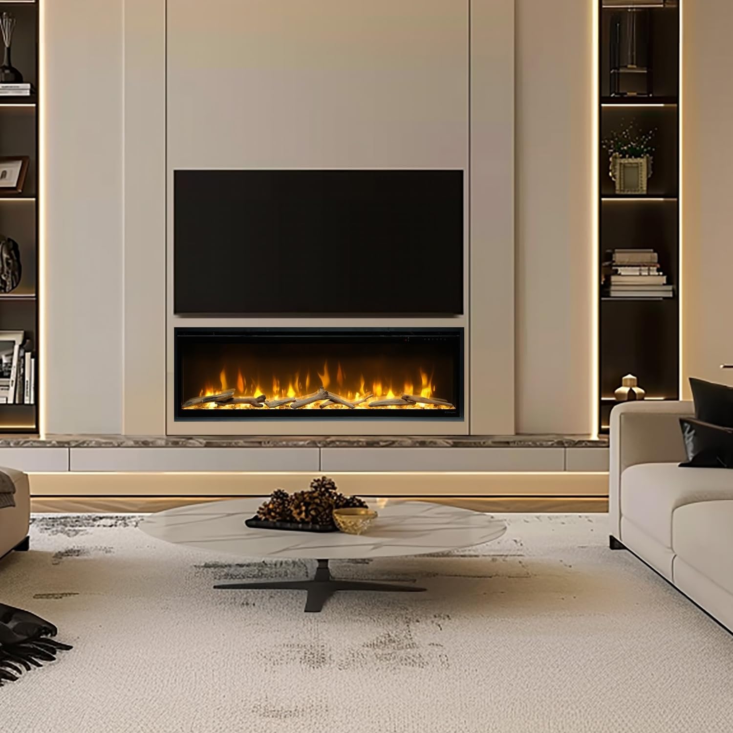 Chimenea Eléctrica de Pared Dimplex Ignite Evolve Optiflame (131 cm (EVO1200))