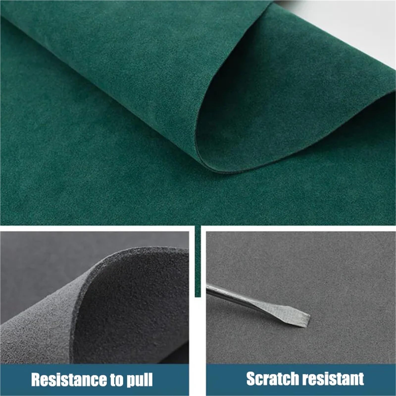 Suede Fabric Tela de terciopelo gamuza doble cara, 50x137cm, 1,3mm, tela sintética elástica en 4 direcciones for techo coche, sofá, muebles, manualidades DIY(Color13)