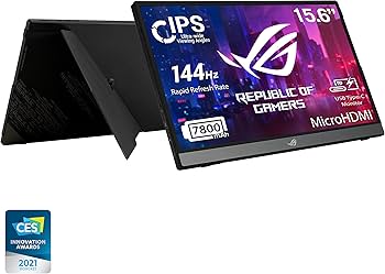 ASUS ゲーミングモバイルモニター ROG Strix XG16AHPE-W ROG Strix XG16AHPE-W | Below 23 Inches | Gaming Monitors