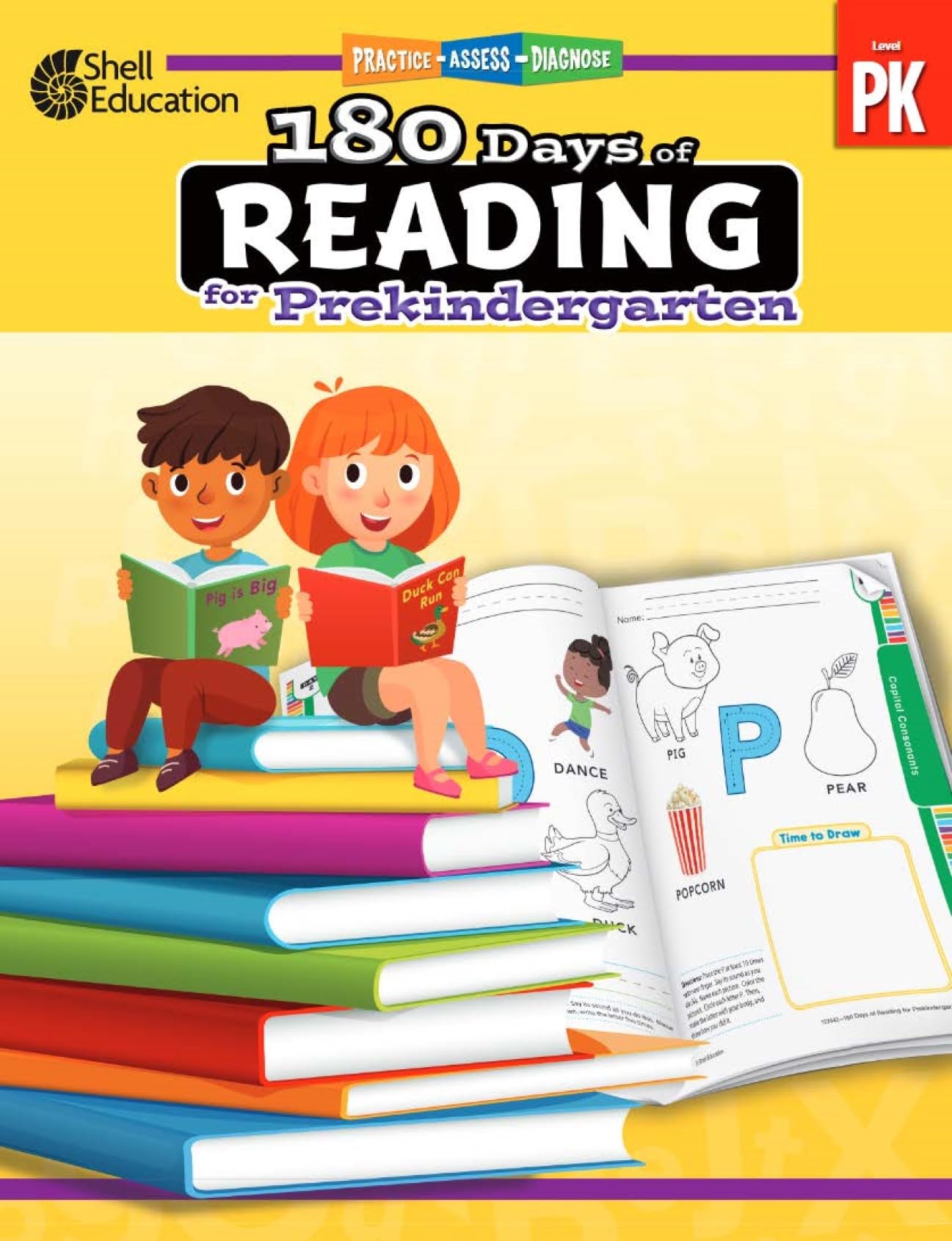 180 Days(tm): Reading for Pre-Kindergarten Practice Workbook for Classroom and Home, Cool and Fun Practice Created by Teachers (180 Days of Practice)