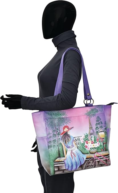 Cartera De Piel Auténtica Pintada A Mano Anna By Anuschka