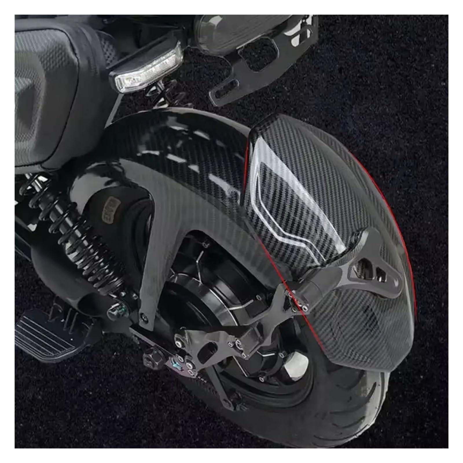 Prolunga per parafanghi Moto, parafango Anteriore e Posteriore, paraspruzzi, Accessori Moto, Copertura parafanghi, nero2